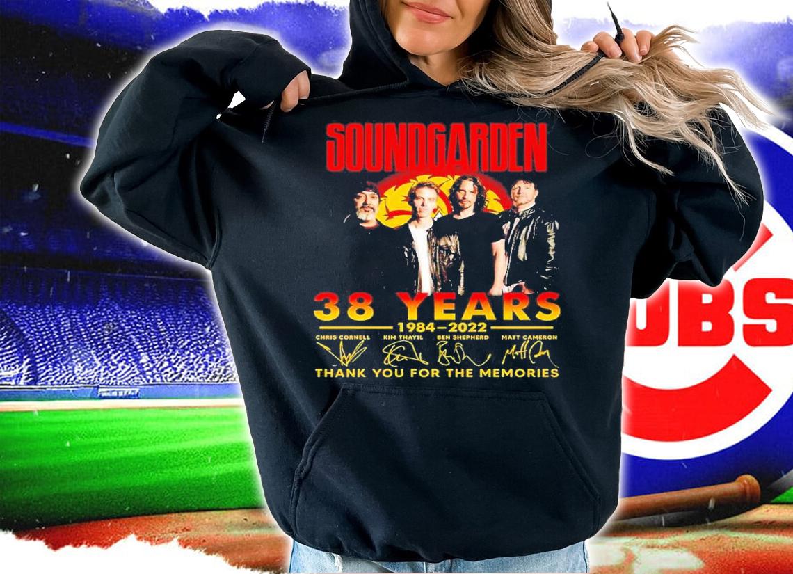Sound Garden 38 years 1984 2022 thank you for the memories shirt t-shirt