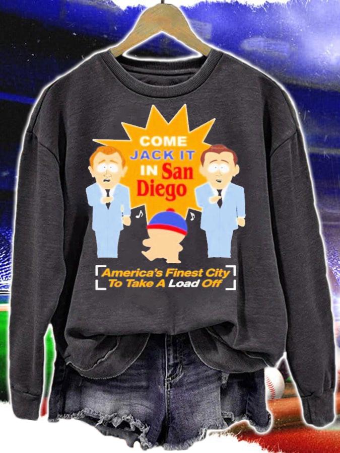 South Park Come Jack It In San Diego America's Finest City To Take A Load Off T-Shirt t-shirt