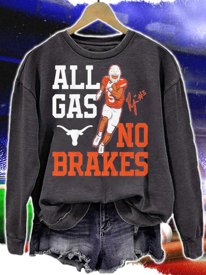 Texas Longhorns Football Bijan Robinson All Gas No Brakes Signature Shirt t-shirt sweatshirt