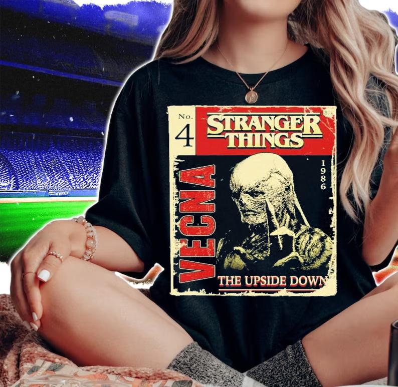 Stranger Things 4 Vecna Comic Book Cover T-Shirt t-shirt woman shirt