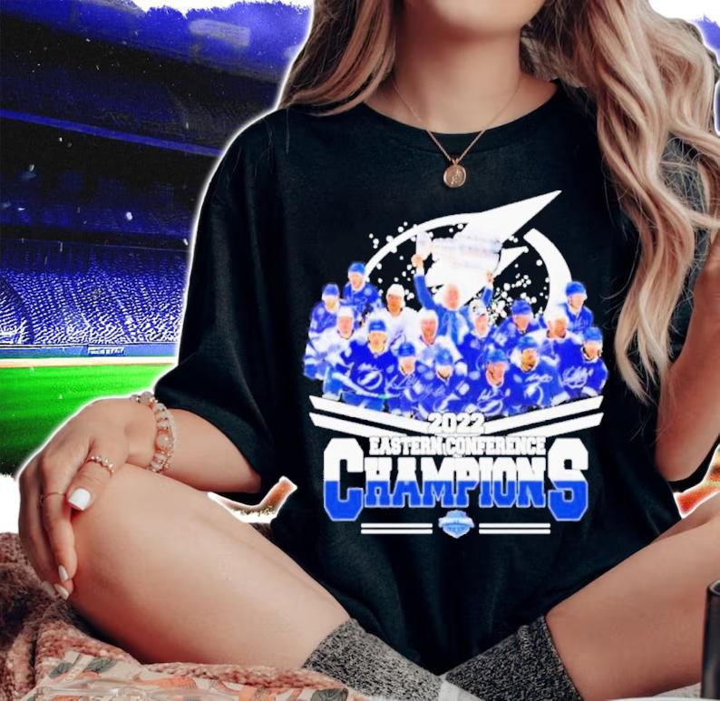 Tampa Bay Lightning Team Eastern Conference Champions Signatures 2022 Shirt t-shirt