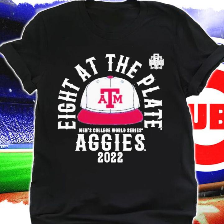 Texas A&M Aggies Eight At The Plate Men's College World Series Aggies 2022 Shirt t-shirt shirt