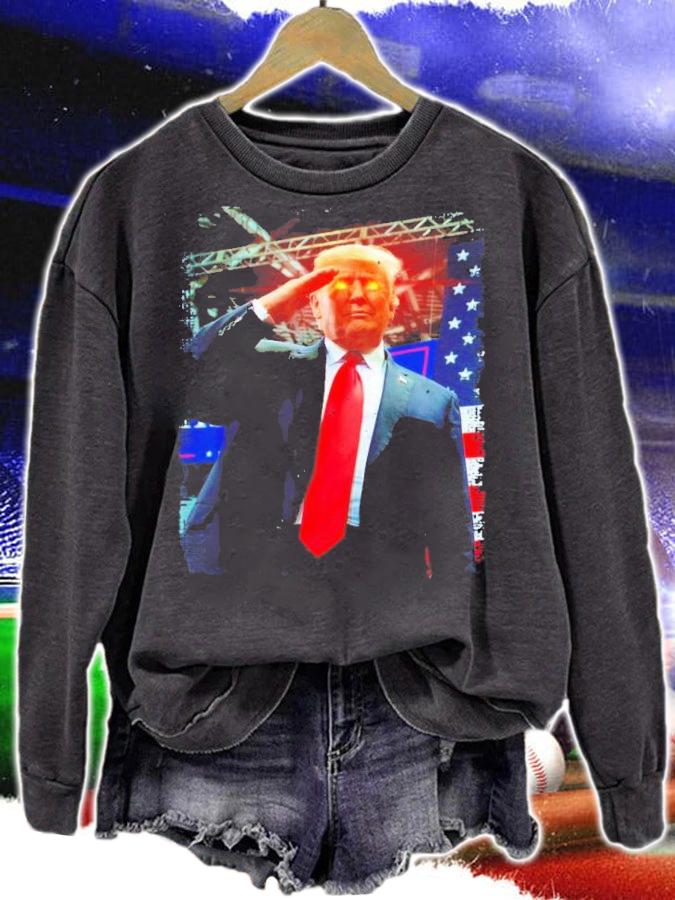 Trump 2024 President Trump American Flag Shirt t-shirt