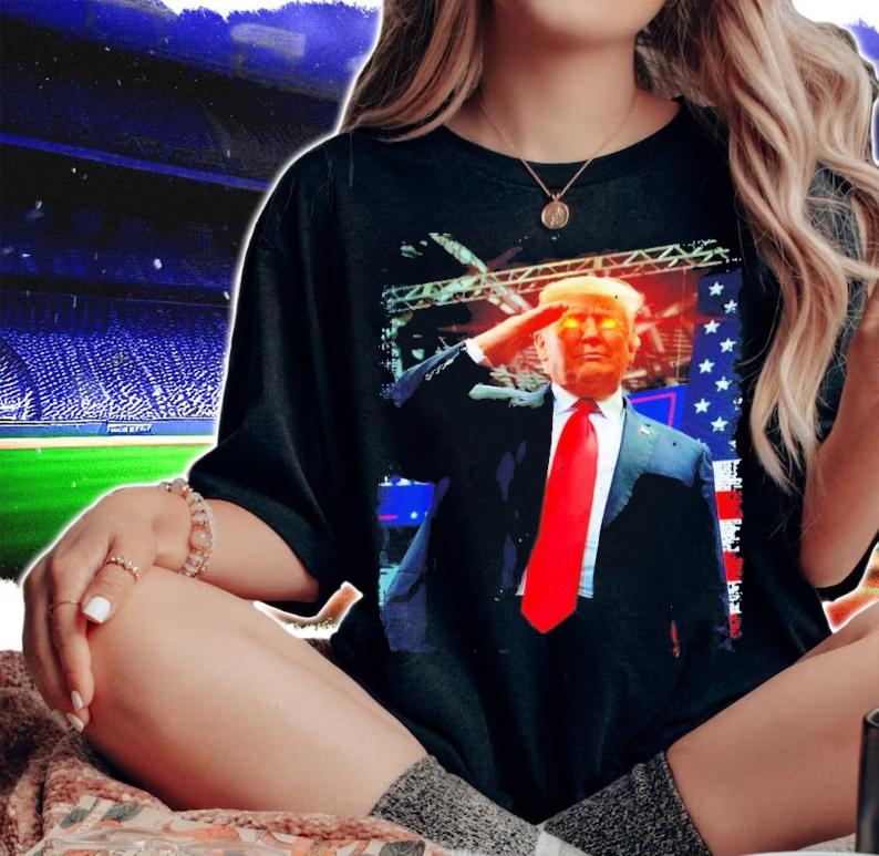Trump 2024 President Trump American Flag Shirt t-shirt