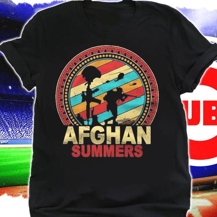Afghan Summers Veteran Vintage Afghanistan Veterans Gifts Pullover T-shirt t-shirt