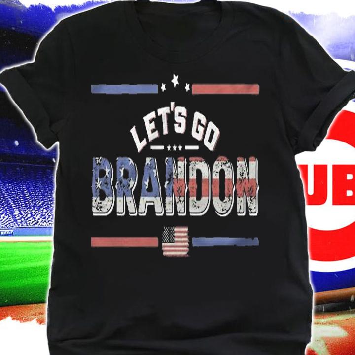 Anti President let's Go Brandon Conservative Anti Liberal USA Flag T-Shirt t-shirt