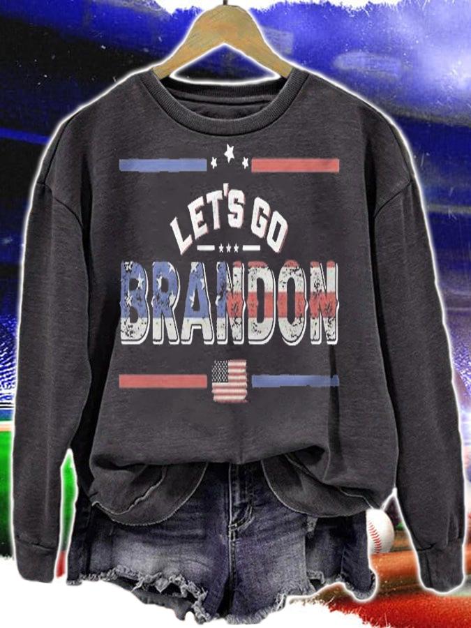 Anti President let's Go Brandon Conservative Anti Liberal USA Flag T-Shirt t-shirt