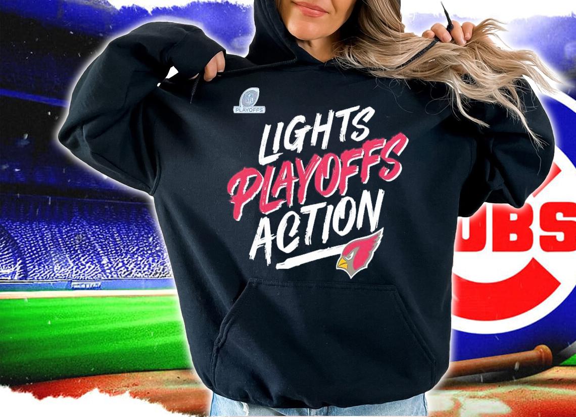 Arizona Cardinals 2021 NFL Playoffs Bound Lights Action shirt t-shirt hoodie
