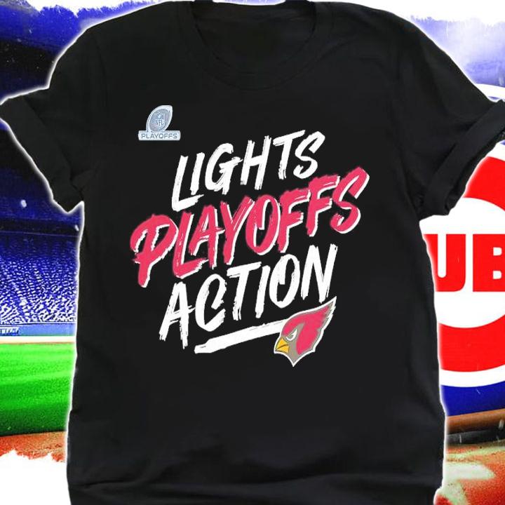 Arizona Cardinals 2021 NFL Playoffs Bound Lights Action shirt t-shirt shirt
