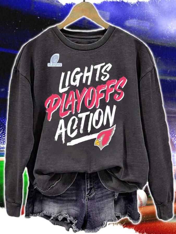 Arizona Cardinals 2021 NFL Playoffs Bound Lights Action shirt t-shirt sweatshirt