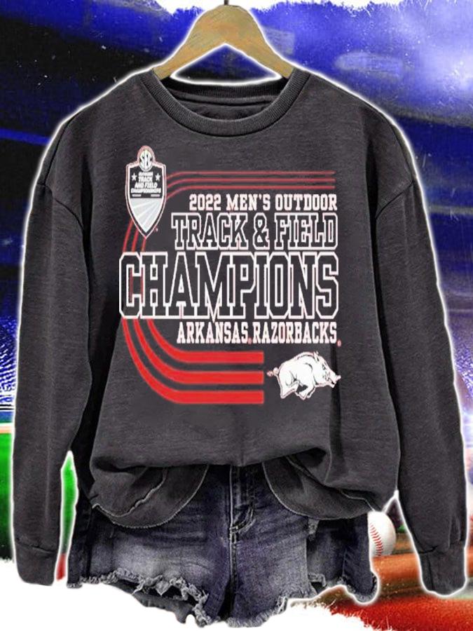 Arkansas Razorbacks SEC Men's Outdoor Track And Field Champions 2022 Shirt t-shirt sweatshirt