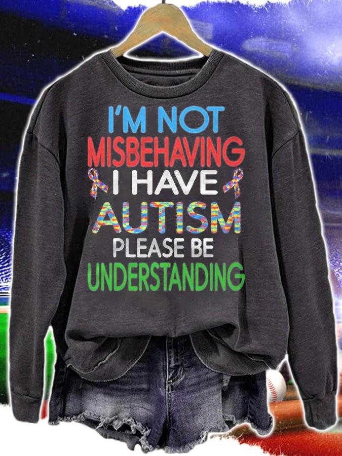 Aspergers And Autism Kids Im Not Misbehaving I Have Autism Shirt t-shirt
