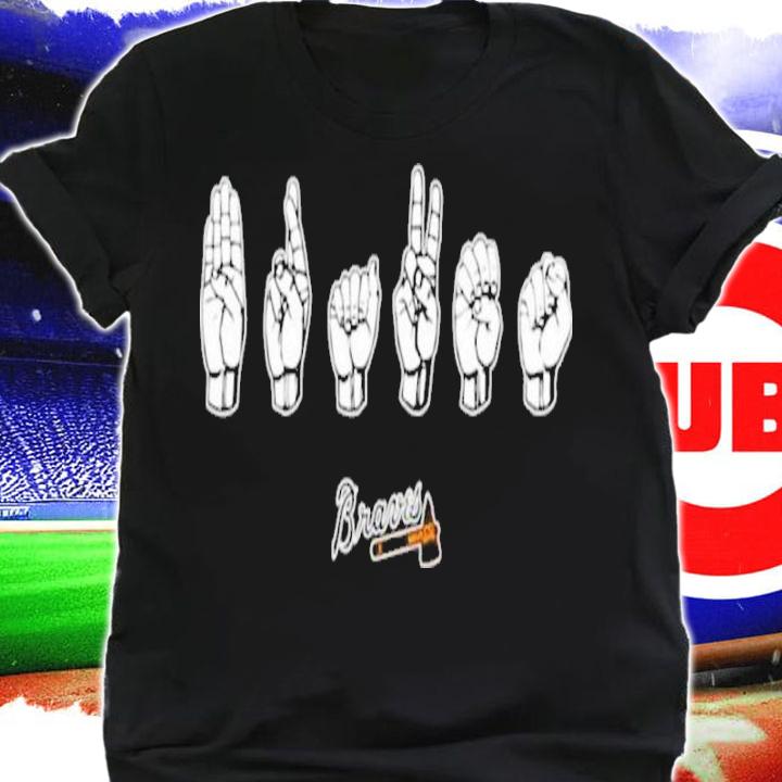 Atlanta Braves Logo ASL Brave Sign Language Inspire Fingerspelling Shirt t-shirt shirt