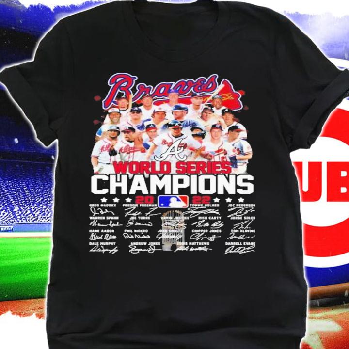 Atlanta Braves World Series Champions 2022 Signatures Shirt t-shirt shirt
