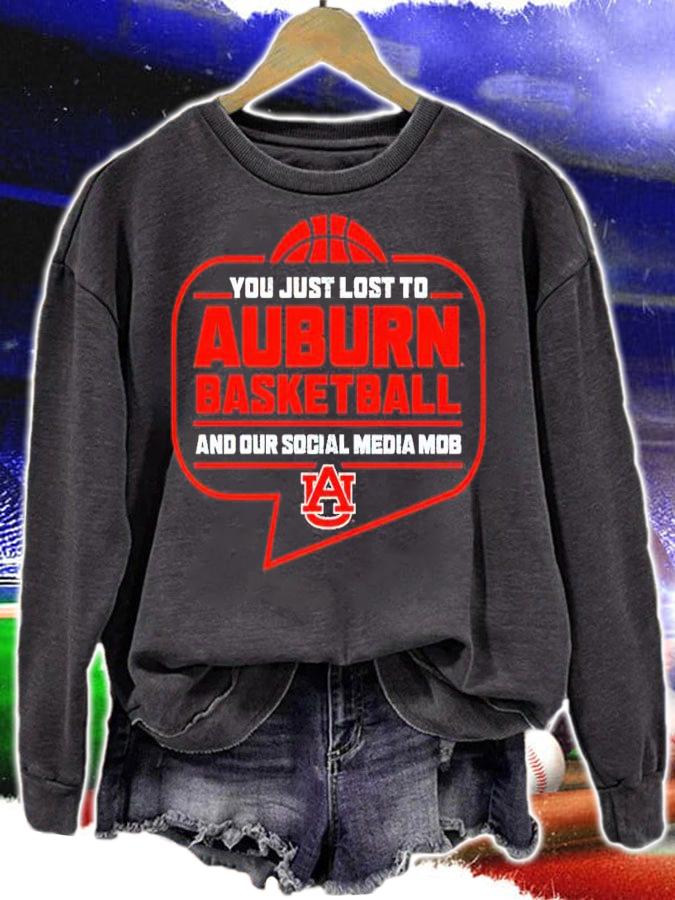 Auburn Tigers You Just Lost To Auburn Basketball You Our Social Media Mob Shirt t-shirt sweatshirt
