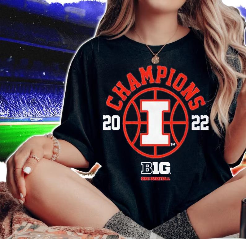 B1g Champs Illinois Men's Basketball T-Shirt t-shirt woman shirt