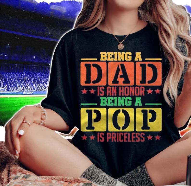 Being A Pop Is Priceless Shirt Grandpa Gift Shirt t-shirt