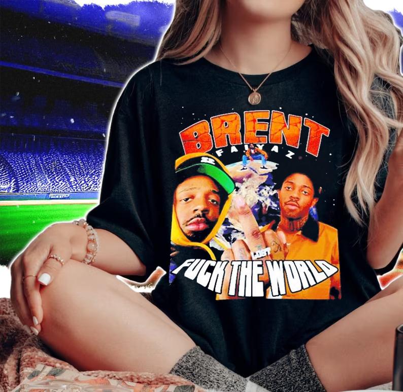 Brent Faiyaz Live Fack The Wolrd T-Shirt t-shirt woman shirt