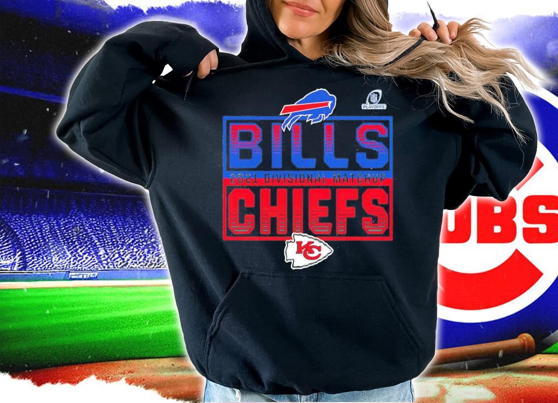 Buffalo Bills Vs. Kansas City Chiefs 2021 NFL Playoffs Divisional Matchup Stacked Rivalry Shirt t-shirt hoodie