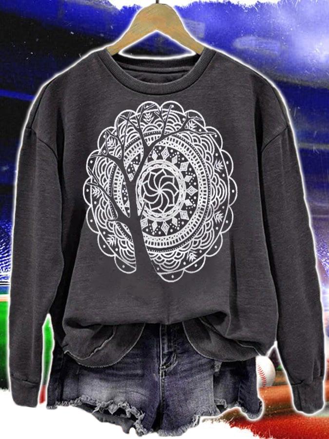 Bohemian Mandala Tree Shadow Gypsy Soul Boho Shirt t-shirt sweatshirt