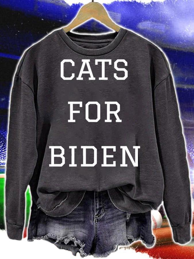 Cats For Biden 2020 President Joe Biden Funny Pet T-Shirt t-shirt sweatshirt