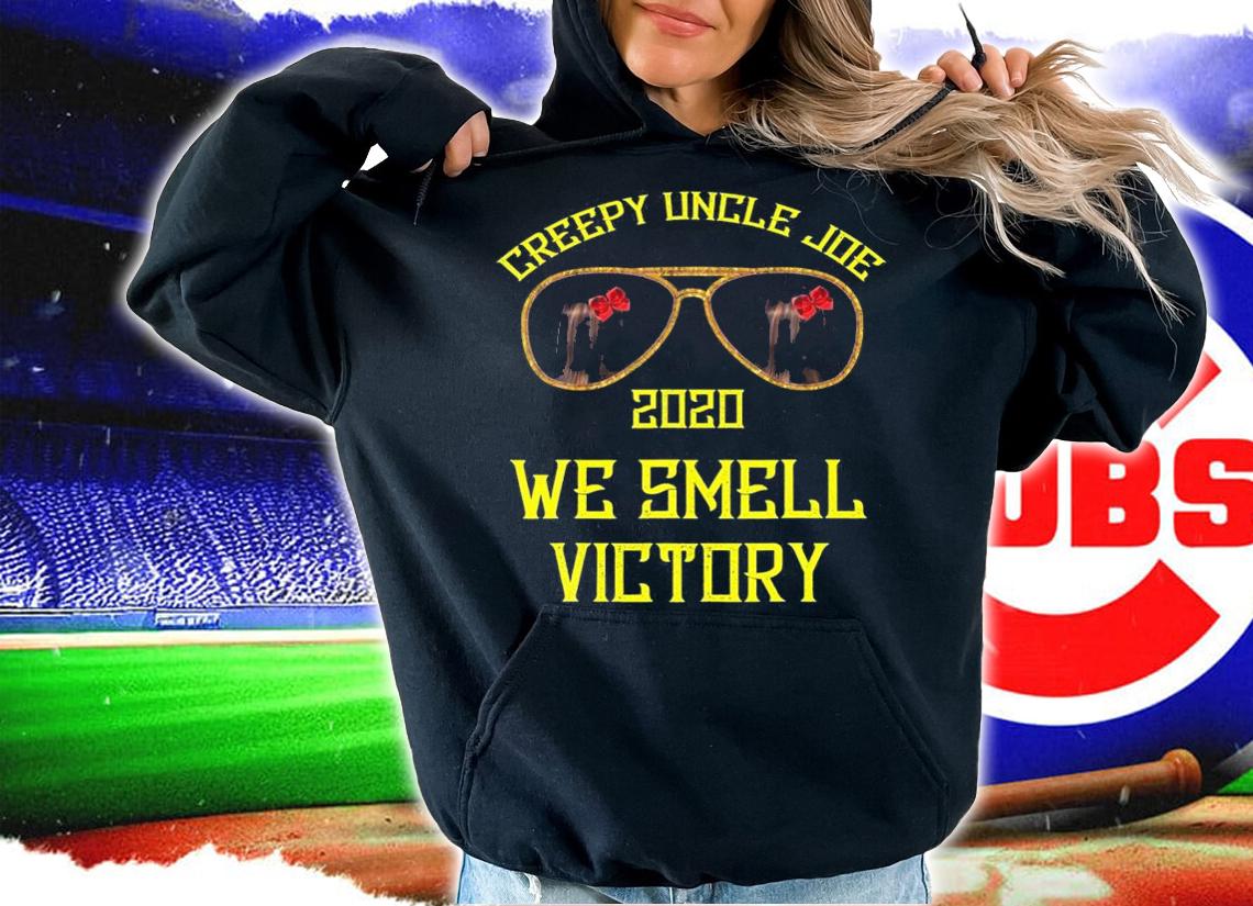 Creepy Uncle Joe We Smell Victory Joe Biden T-Shirt t-shirt hoodie
