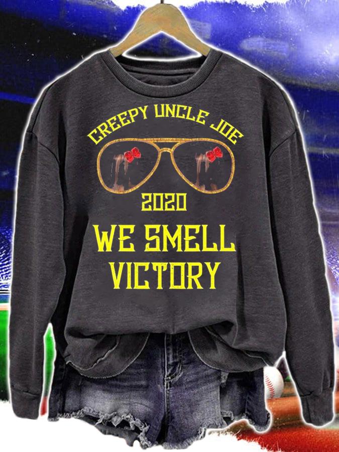 Creepy Uncle Joe We Smell Victory Joe Biden T-Shirt t-shirt sweatshirt