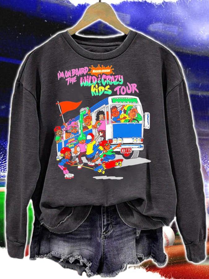Nickelodeon I'm on board the wild crazy kids tour shirt t-shirt sweatshirt