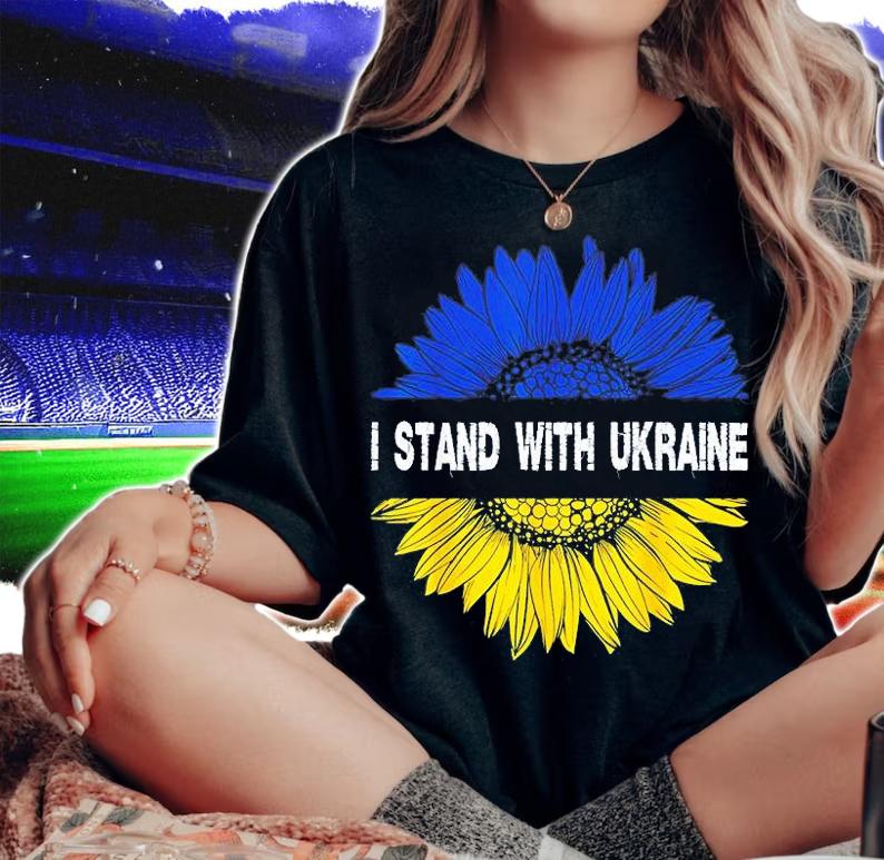 Sunflower Ukrainian Lover I Stand With Ukraine Peace Ukraine T-Shirt t-shirt woman shirt
