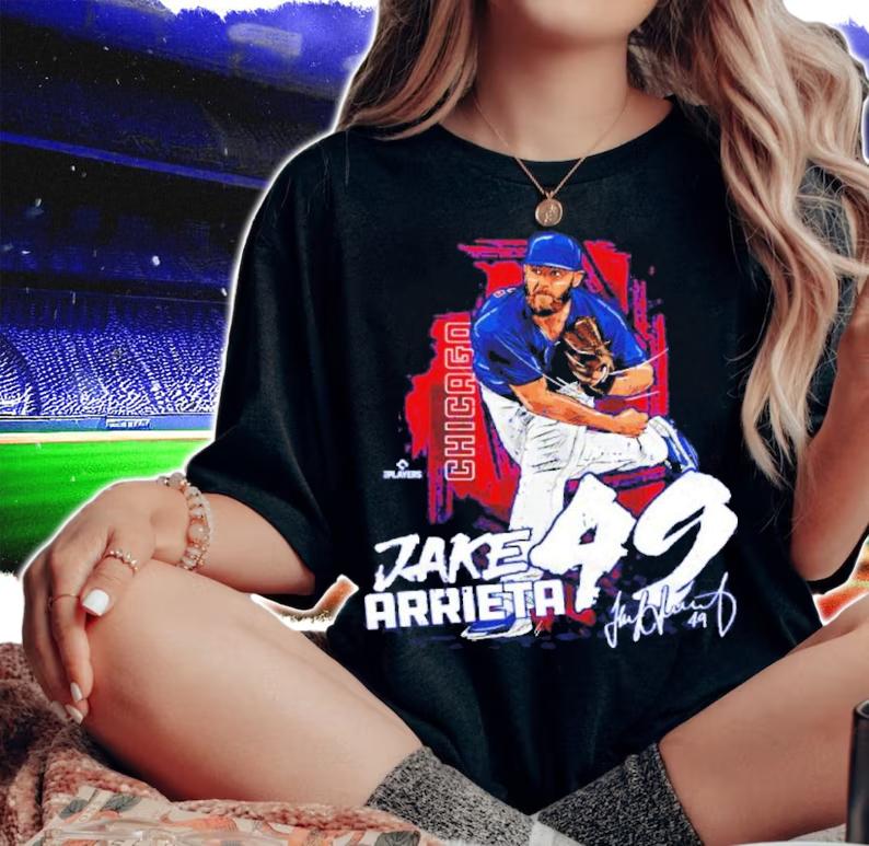 Jake Arrieta State Chicago Baseball Signatures Shirt t-shirt woman shirt