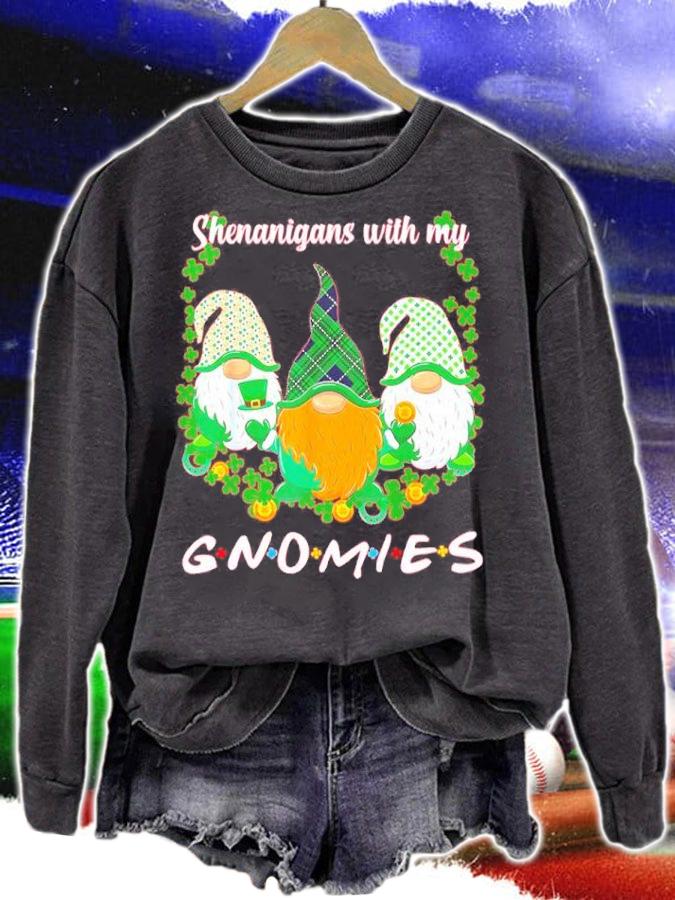 St. Patrick's Day Shenanigans Gnomies Gnome Irish Shamrock Shirt t-shirt sweatshirt
