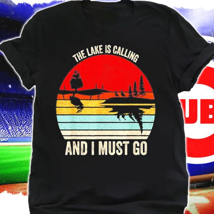 Vintage Retro The Lake Is Calling And I Must Go T-Shirt t-shirt