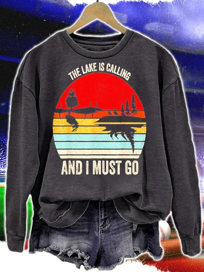 Vintage Retro The Lake Is Calling And I Must Go T-Shirt t-shirt