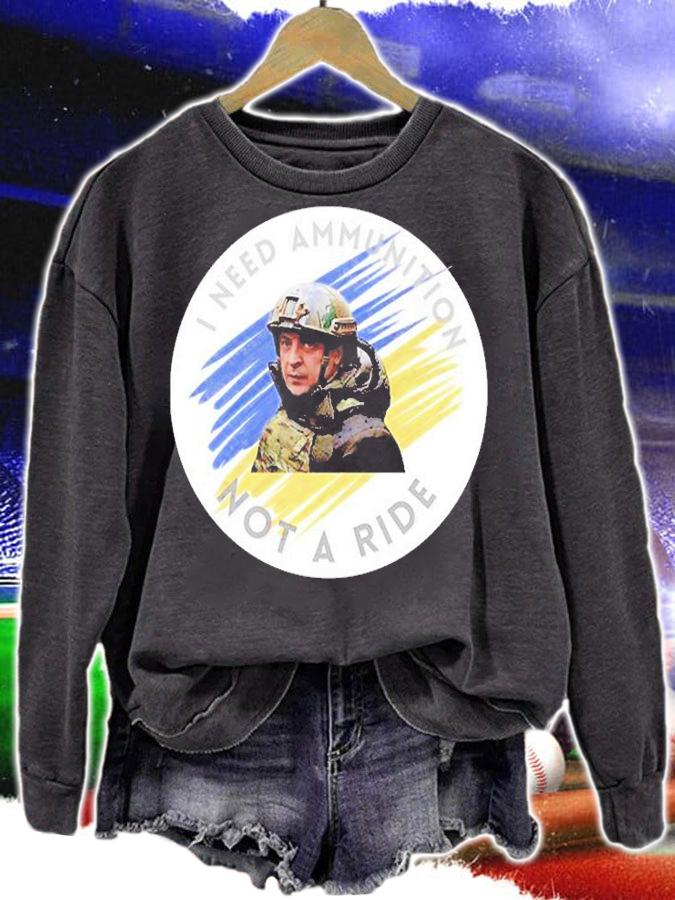 Zelensky Tells Biden I Need Ammunition Not A Ride T-Shirt t-shirt sweatshirt