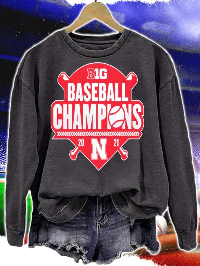 Nebraska Huskers 2021 Big Ten Baseball Conference Champions Shirt t-shirt