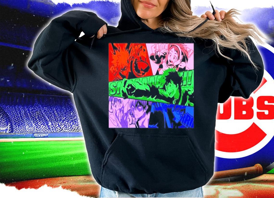 Official My Hero Academia Cast Action Manga Shirt t-shirt hoodie