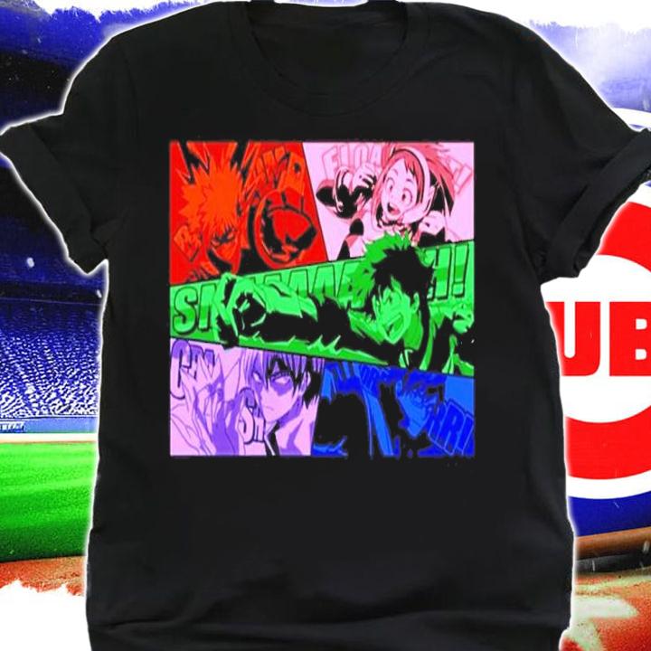 Official My Hero Academia Cast Action Manga Shirt t-shirt shirt