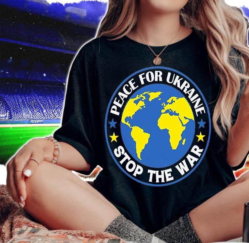 Peace For Ukraine Stop The War Ukraine Stand With Ukraine Meaningful Gift T-Shirt t-shirt