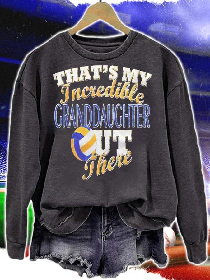 Distressed Volleyball Granddaughter, Grandma Grandpa Classic Shirt t-shirt