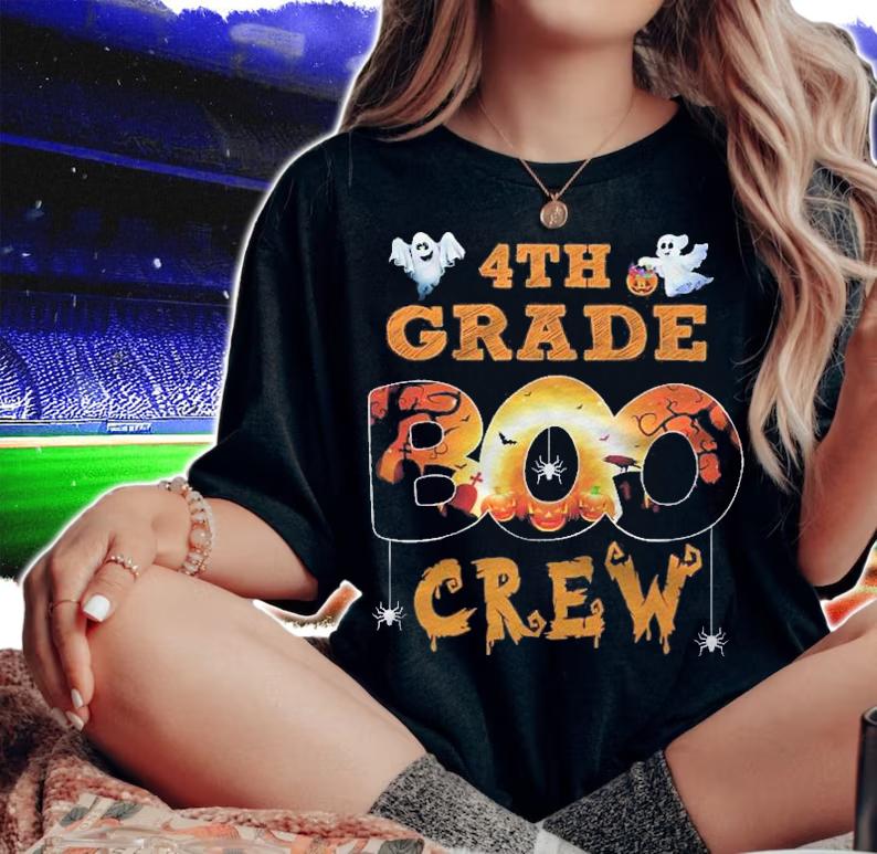 Halloween 4Th Grade Boo Crew Teacher Halloween Men Women Kid Premium Shirt t-shirt woman shirt