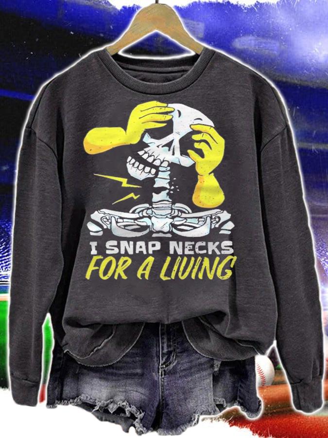 Skeleton I Snap Necks For A Living Shirt t-shirt