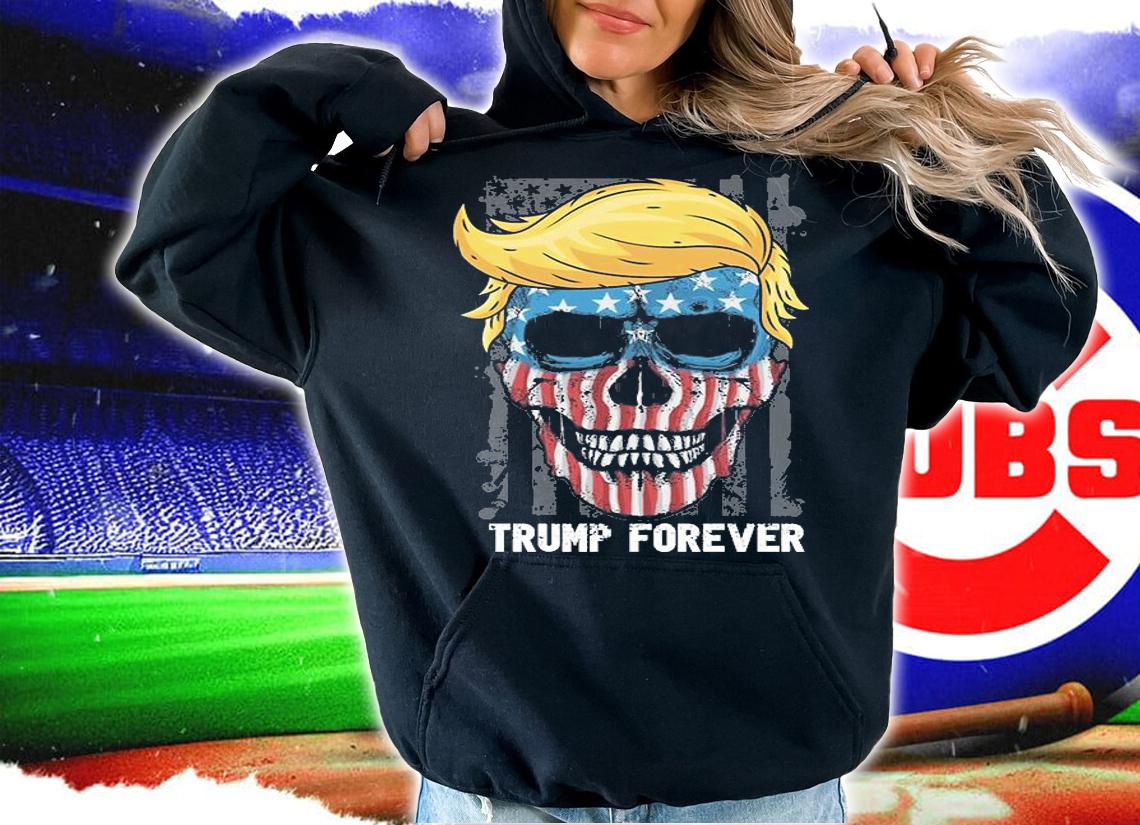 Trump Forever Skull USA Flag T-Shirt t-shirt