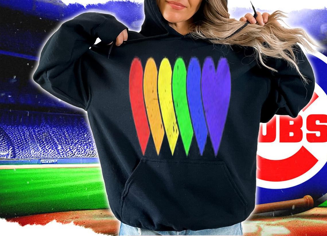 Gay Pride Rainbow Hearts Lesbians Equality Shirt t-shirt