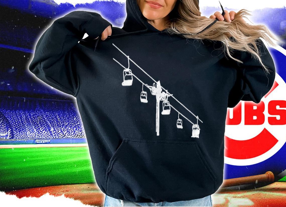 Ski Lift Transporting Skiers Skiing Shirt t-shirt