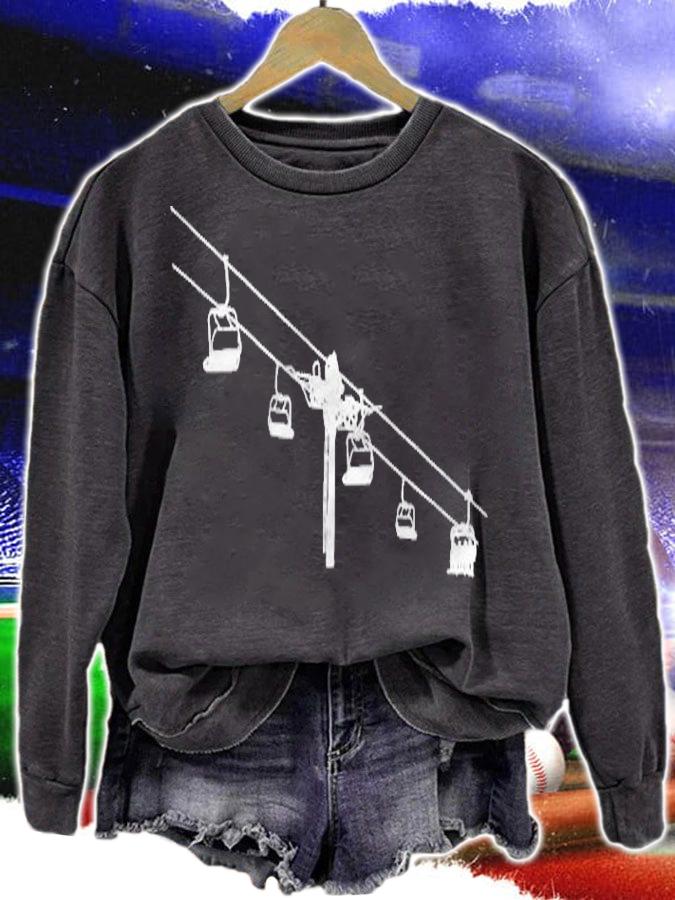 Ski Lift Transporting Skiers Skiing Shirt t-shirt