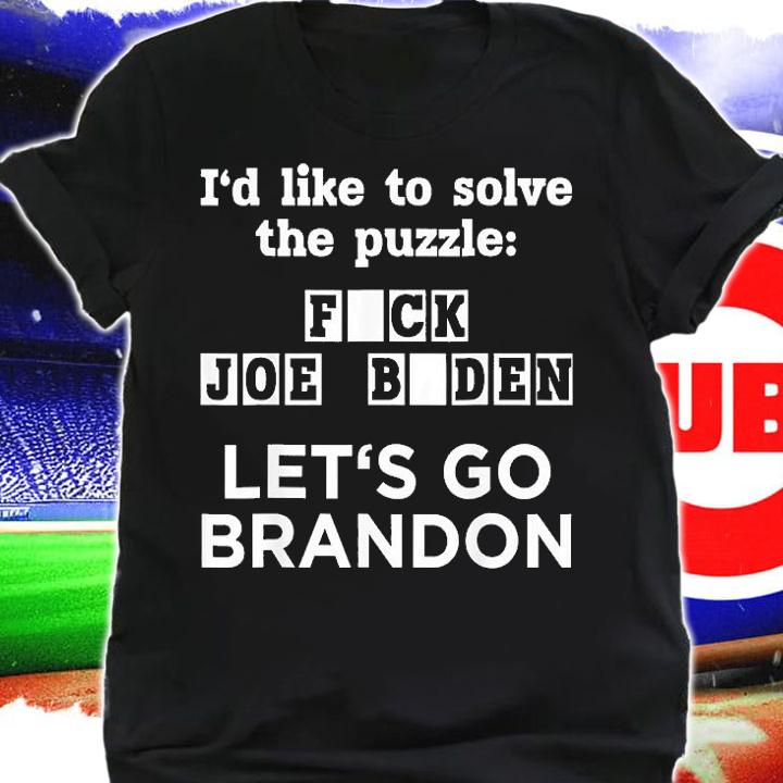 Let's Go Brandon US Solve The Puzzle Fck Joe Biden T-Shirt t-shirt shirt
