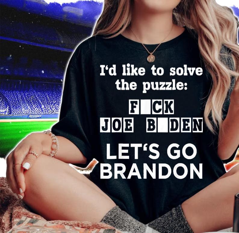 Let's Go Brandon US Solve The Puzzle Fck Joe Biden T-Shirt t-shirt woman shirt