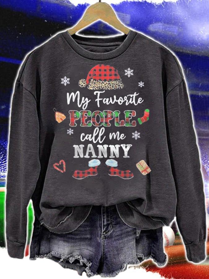 Mb My Favorite People Call Me Nanny Thanksgiving Christmas Shirt t-shirt sweatshirt