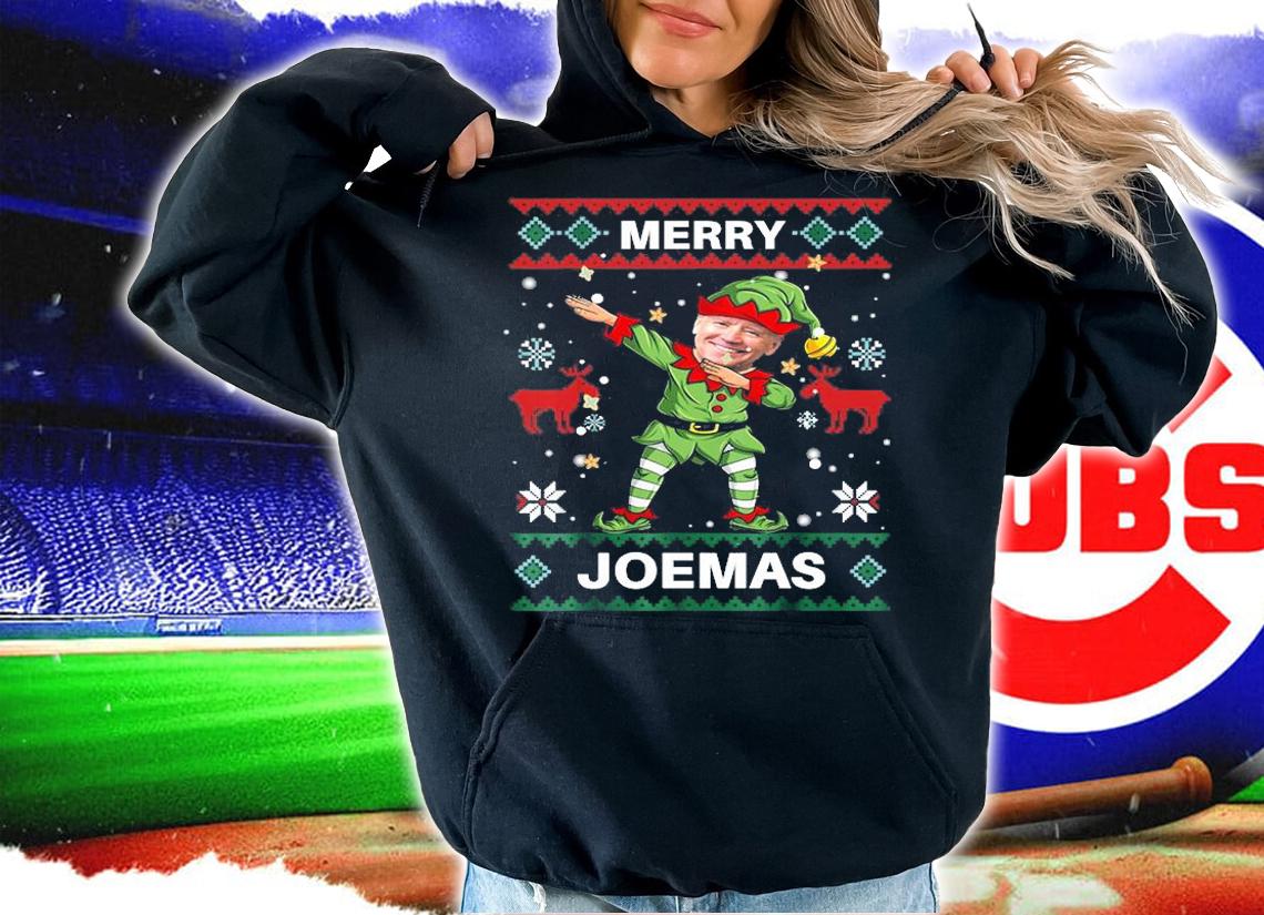 Merry Joemas Dabbing Santa Elf Biden Xmas T-Shirt t-shirt hoodie