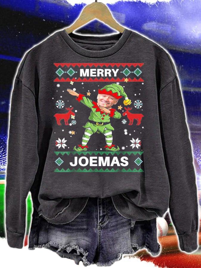 Merry Joemas Dabbing Santa Elf Biden Xmas T-Shirt t-shirt sweatshirt